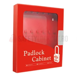 Dulap cu geam transparent pentru 28 lacăte LOTO