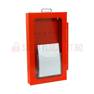 Dulap cu geam transparent pentru 30 de lacăte LOTO
