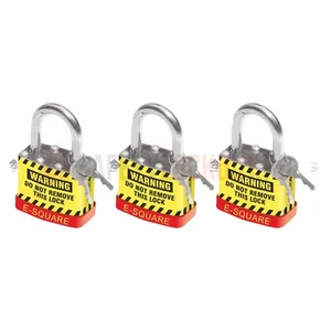 Lacăt LOTO din oțel laminat cu bridă de 30 mm