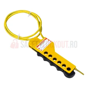 Dispozitiv multipurpose de blocare cu cablu tip strângere