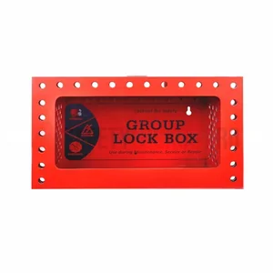 Cutie LOTO de Grup Dreptunghiulară - 24 Orificii