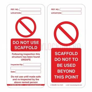 Etichete pentru schele „Do not use”, set 10 bucăți