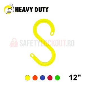 Cârlig de siguranță tip S pentru cabluri, Heavy Duty, 309 mm
