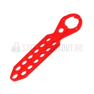 Hasp LOTO standard din oțel, 13 orificii