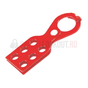 Hasp LOTO standard din oțel, mic, cu blocare dublă