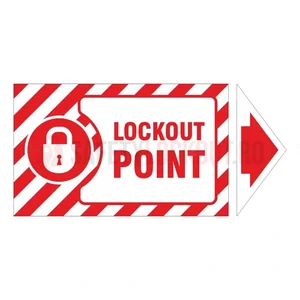 Săgeți de marcare pentru puncte de blocare LOTO