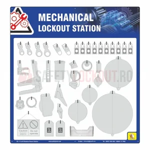 Panou umbră LOTO pentru departamentul mecanic, 4 mm ACP