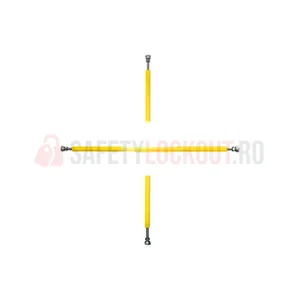Barieră Sign-o-Skirt tip Plus pentru spații închise, 64–83 cm