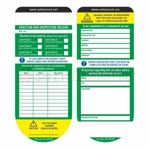 Etichete pentru suport cu bază rotundă pentru schele (set 10 buc.)