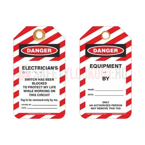 Etichetă de blocare LOTO pentru electricieni