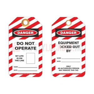 Etichete de blocare LOTO — Do Not Operate – My Life is on the Line