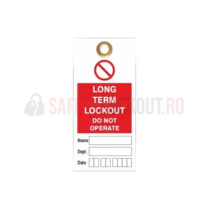 Etichete LOTO personalizate — Blocare pe termen lung