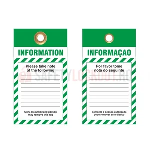 Etichetă de blocare LOTO personalizată, verde