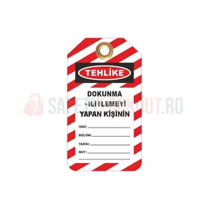 Etichetă de blocare LOTO personalizabilă lingvistic