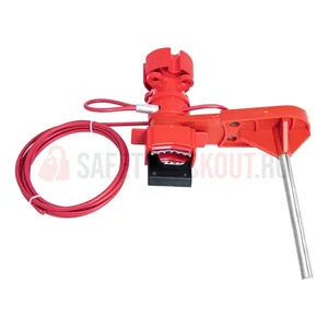Dispozitiv universal de blocare pentru valve, cablu de 2 m și braț mare