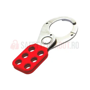 Hasp LOTO din oțel inoxidabil cu acoperire din vinil, 38 mm