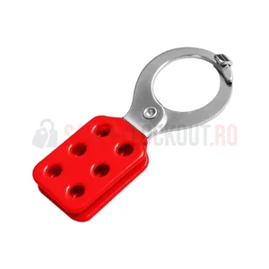 Hasp LOTO metalic Premier cu înveliș de vinil, 38 mm