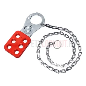 Hasp LOTO cu lanț din oțel inoxidabil 24 inch, oțel cromat