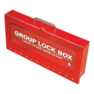 Cutie LOTO de Grup pentru Perete - 12 Lacăte (Culisare Superioară)