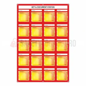 Stație LOTO de Perete pentru 20 Cutii ABS Mini