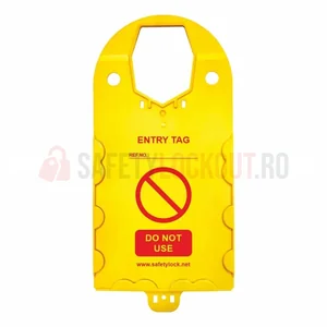 Suport galben pentru etichete de schele, 325 x 155 mm