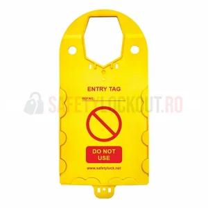 Suport galben pentru etichete de schelă, 325 x 155 mm