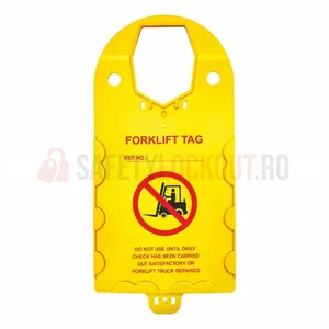 Suport galben pentru etichete de schele
