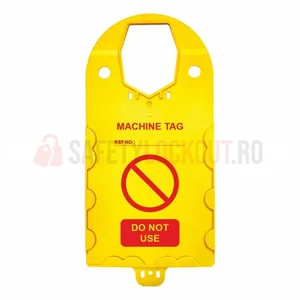 Suport galben pentru etichete de schele, 325 x 155 mm