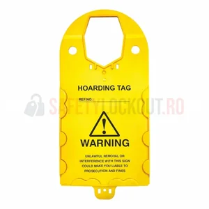 Suport galben pentru etichete de schele, 325 x 155 mm