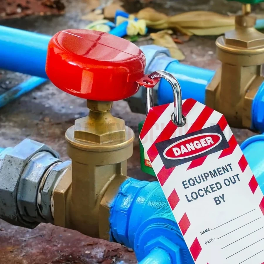 Dispozitiv Metalic de Blocare Valvă Industrială, ø 25–63.5 mm (1″–2.5″) — Dispozitive de blocare pentru valve poartă | Safety Lockout