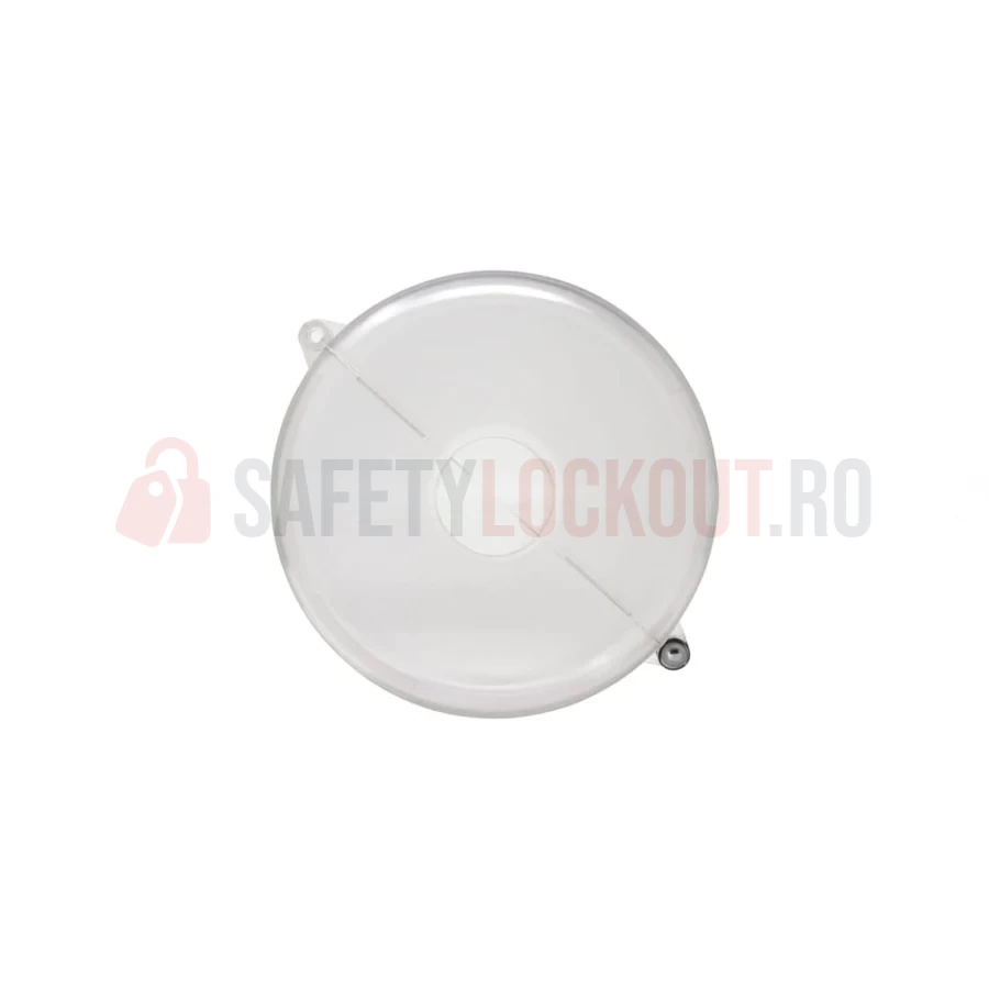Dispozitiv de Blocare Transparent pentru Valvă Industrială, ø 63.5–127 mm (2.5″–5″) — Dispozitive de blocare din ABS/PP transparent pentru valve poartă | Safety Lockout