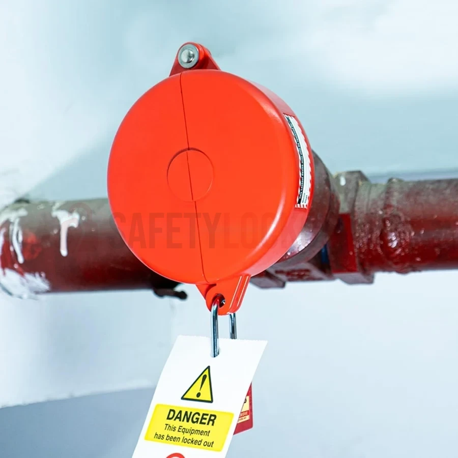 Dispozitiv Articulat de Blocare Valvă Industrială, ø 63.5–127 mm (2.5″–5″) — Dispozitive de blocare pentru valve poartă | Safety Lockout