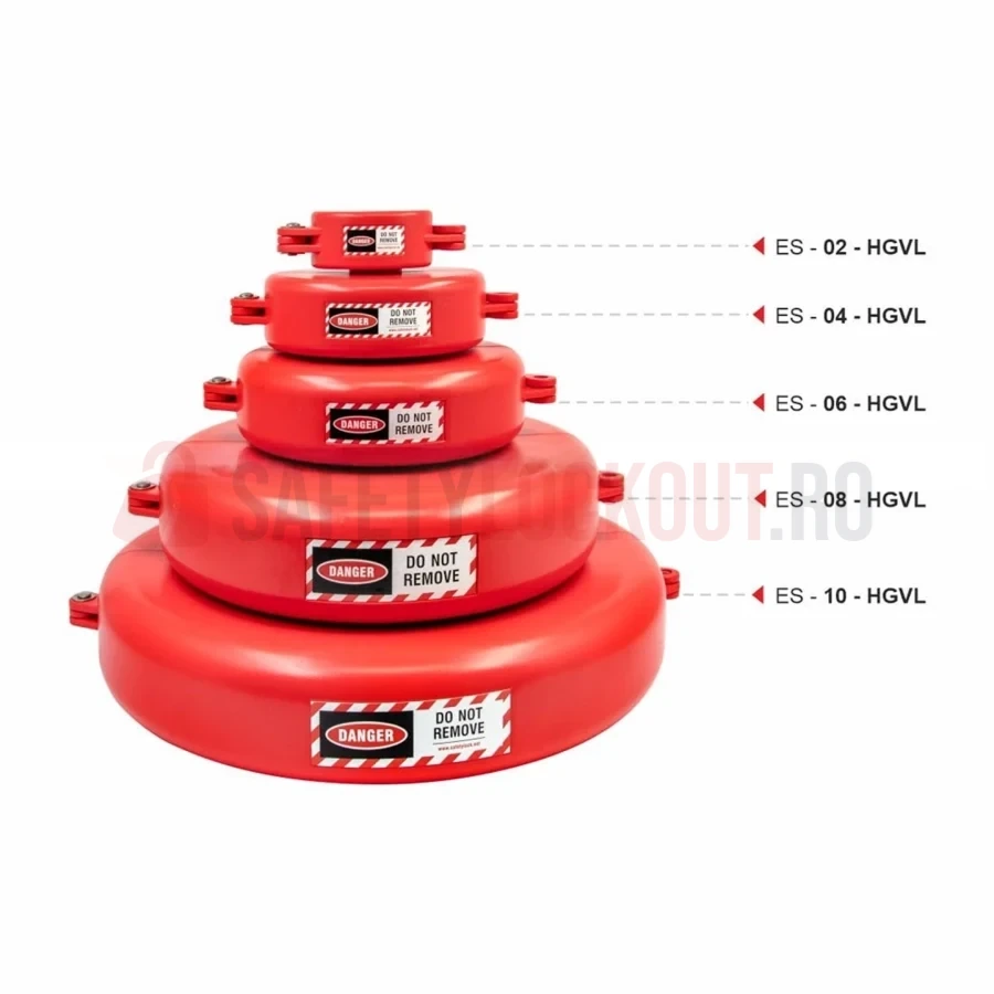 Dispozitiv Articulat de Blocare Valvă Industrială, ø 63.5–127 mm (2.5″–5″) — Dispozitive de blocare pentru valve poartă | Safety Lockout
