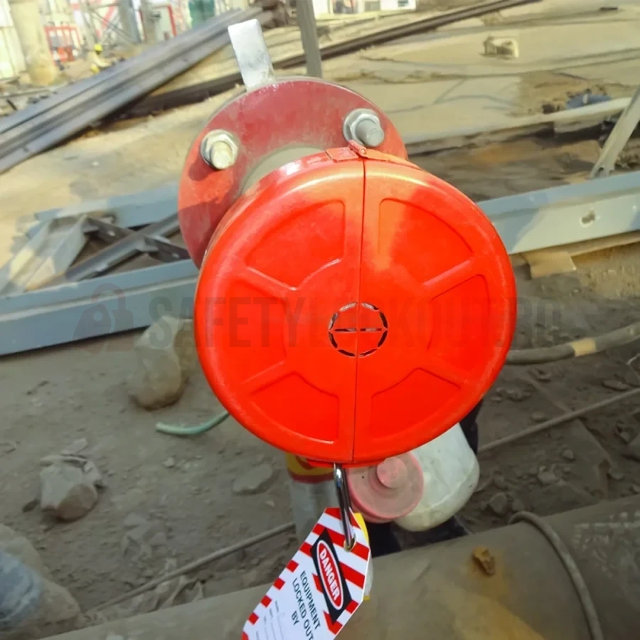 Dispozitiv Metalic de Blocare Valvă Industrială, ø 127–165 mm (5″–6.5″) — Dispozitive de blocare pentru valve poartă | Safety Lockout