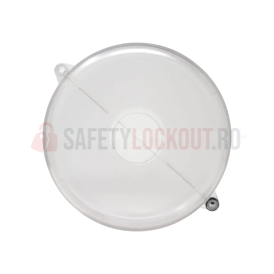 Dispozitiv de Blocare Transparent pentru Valvă Industrială, ø 165–254 mm (6.5″–10″) — Dispozitive de blocare din ABS/PP transparent pentru valve poartă | Safety Lockout