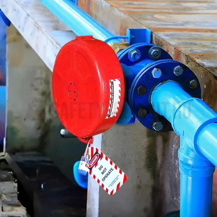 Dispozitiv Metalic de Blocare Valvă Industrială, ø 165–254 mm (6.5″–10″) — Dispozitive de blocare pentru valve poartă | Safety Lockout