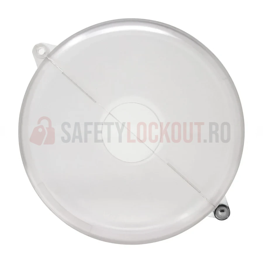 Dispozitiv de Blocare Transparent pentru Valvă Industrială, ø 254–355 mm (10″–13″) — Dispozitive de blocare din ABS/PP transparent pentru valve poartă | Safety Lockout