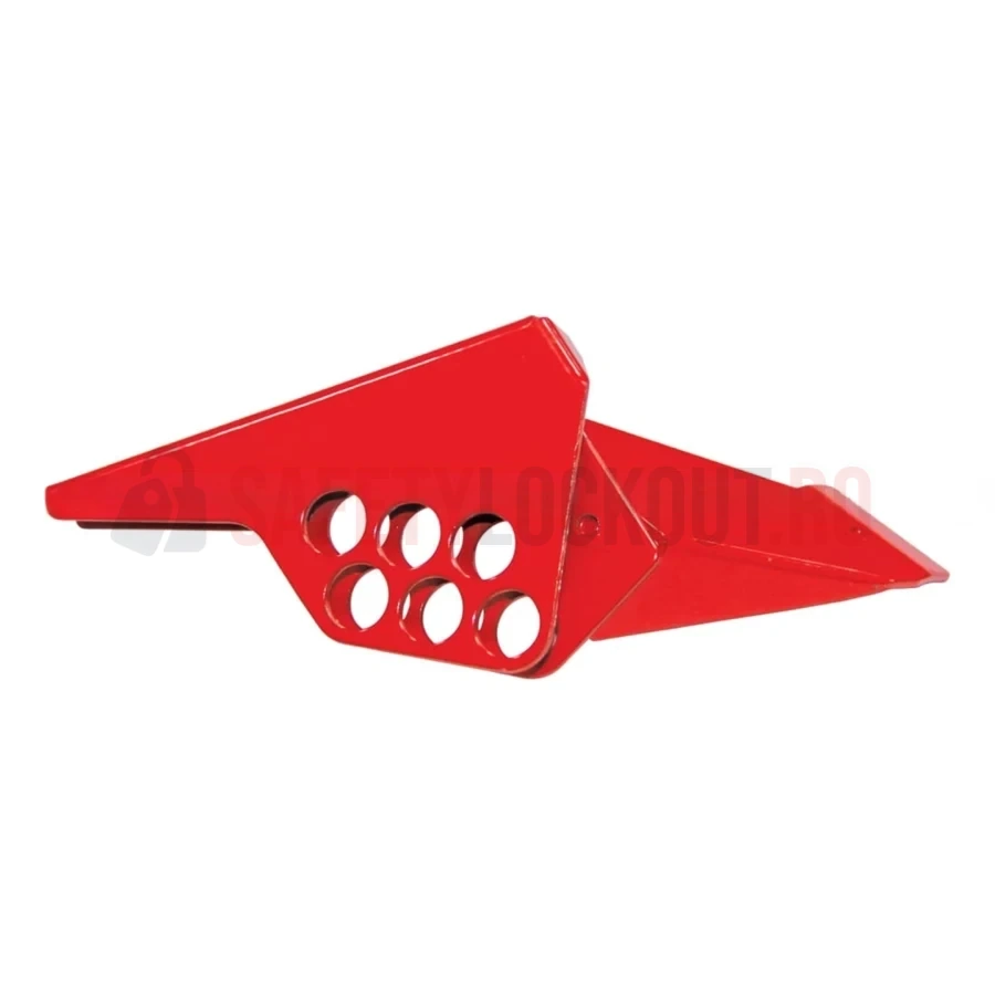Dispozitiv de Blocare Robinet cu Bilă Mic, Oțel (1 Piesă, 6 Orificii) — Dispozitive de blocare pentru valvă cu bilă | Safety Lockout