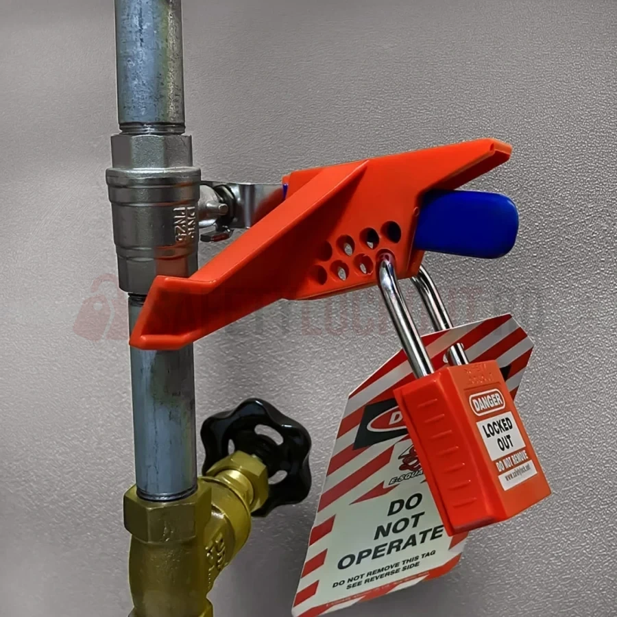 Dispozitiv de Blocare Robinet cu Bilă Mic, PVC (2 Piese) — Dispozitive de blocare pentru valvă cu bilă | Safety Lockout