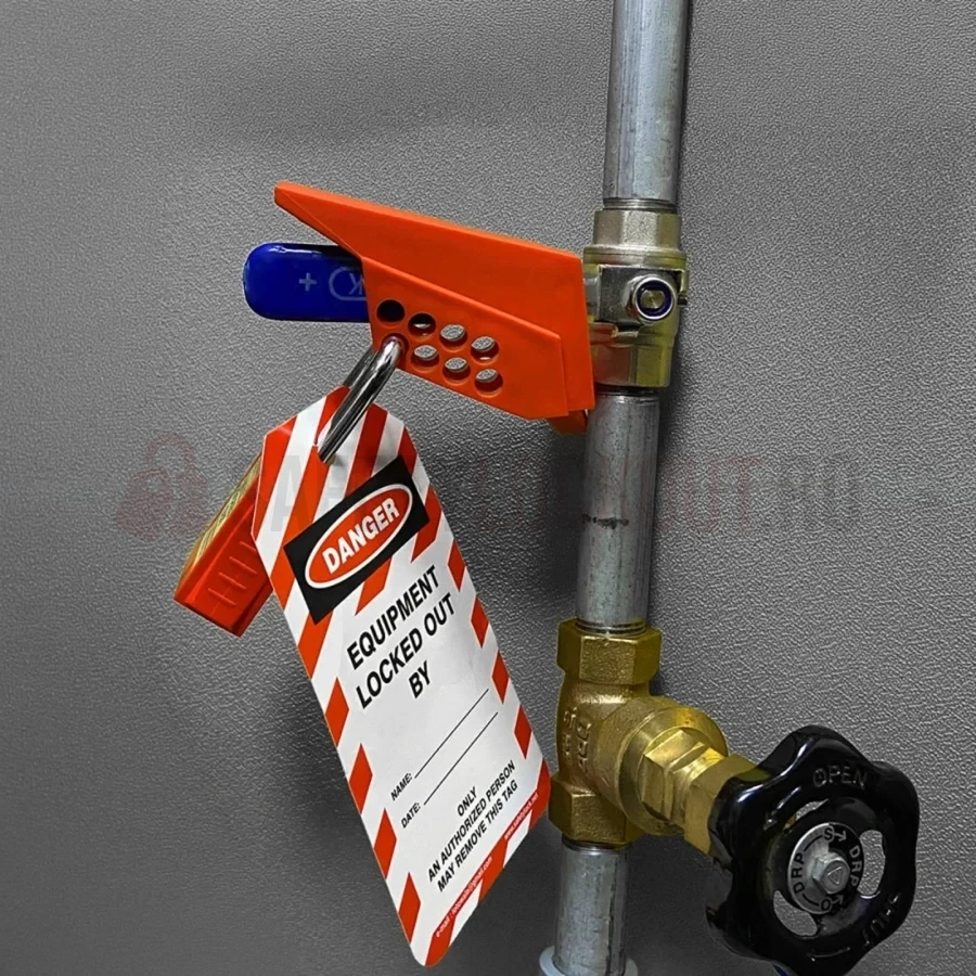 Dispozitiv de Blocare Robinet cu Bilă Mic, PVC (2 Piese) — Dispozitive de blocare pentru valvă cu bilă | Safety Lockout