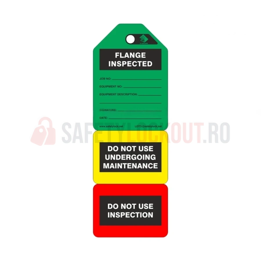 Etichete pentru flanșe în 3 etape — inspecție și mentenanță — Etichete pentru flanșe în 3 etape | Safety Lockout