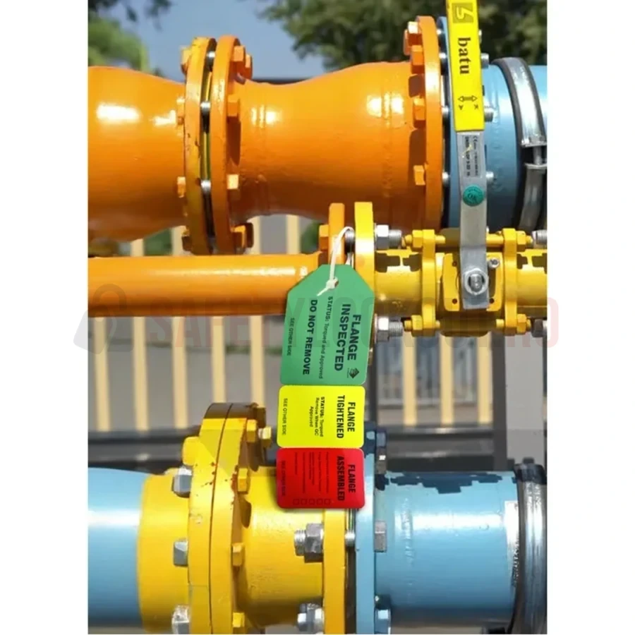 Etichete pentru flanșe în 3 etape, Standard — Etichete pentru flanșe în 3 etape | Safety Lockout