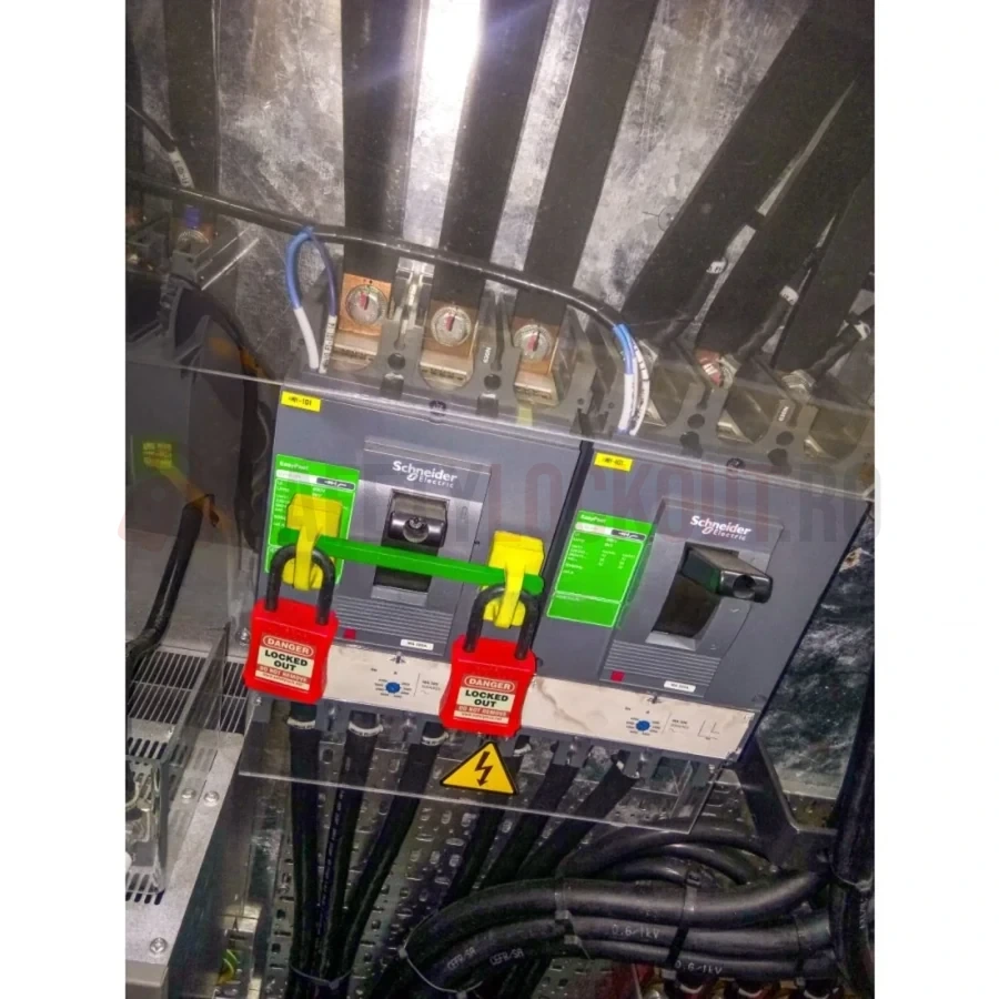 Bară de blocare verde pentru panouri electrice, 4 inchi — Dispozitiv de blocare cu bară de blocare | Safety Lockout
