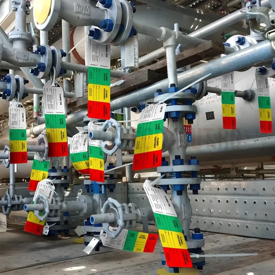 Etichetă pentru flanșe în 4 etape, Standard — Etichete pentru flanșe în 4 etape | Safety Lockout