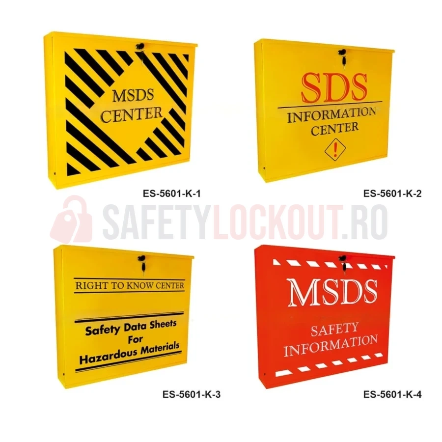 Cabinet MSDS / SDS cu blocare cu cheie, seria 56 — Cabinete pentru comunicarea pericolelor și fișe tehnice de securitate (MSDS) | Safety Lockout