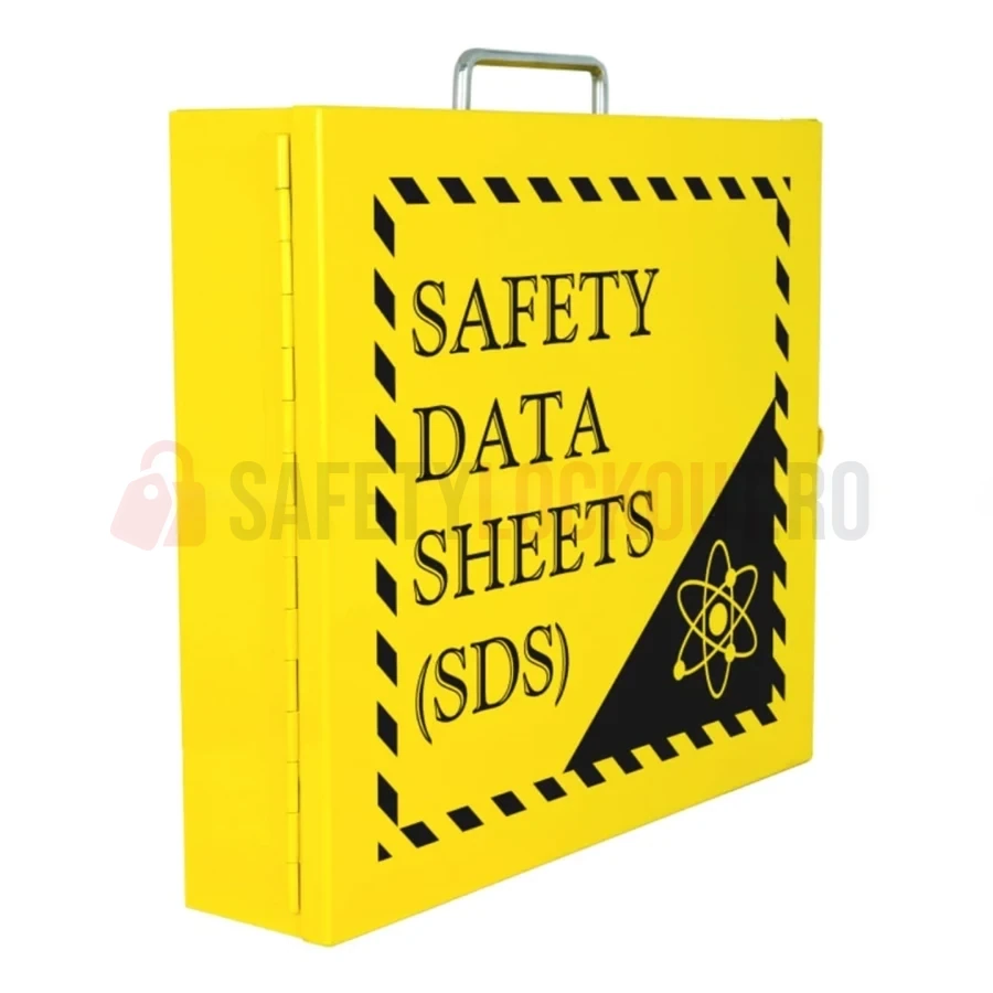 Cabinet MSDS / SDS cu mâner din oțel inoxidabil — Cabinete pentru comunicarea pericolelor și fișe tehnice de securitate (MSDS) | Safety Lockout