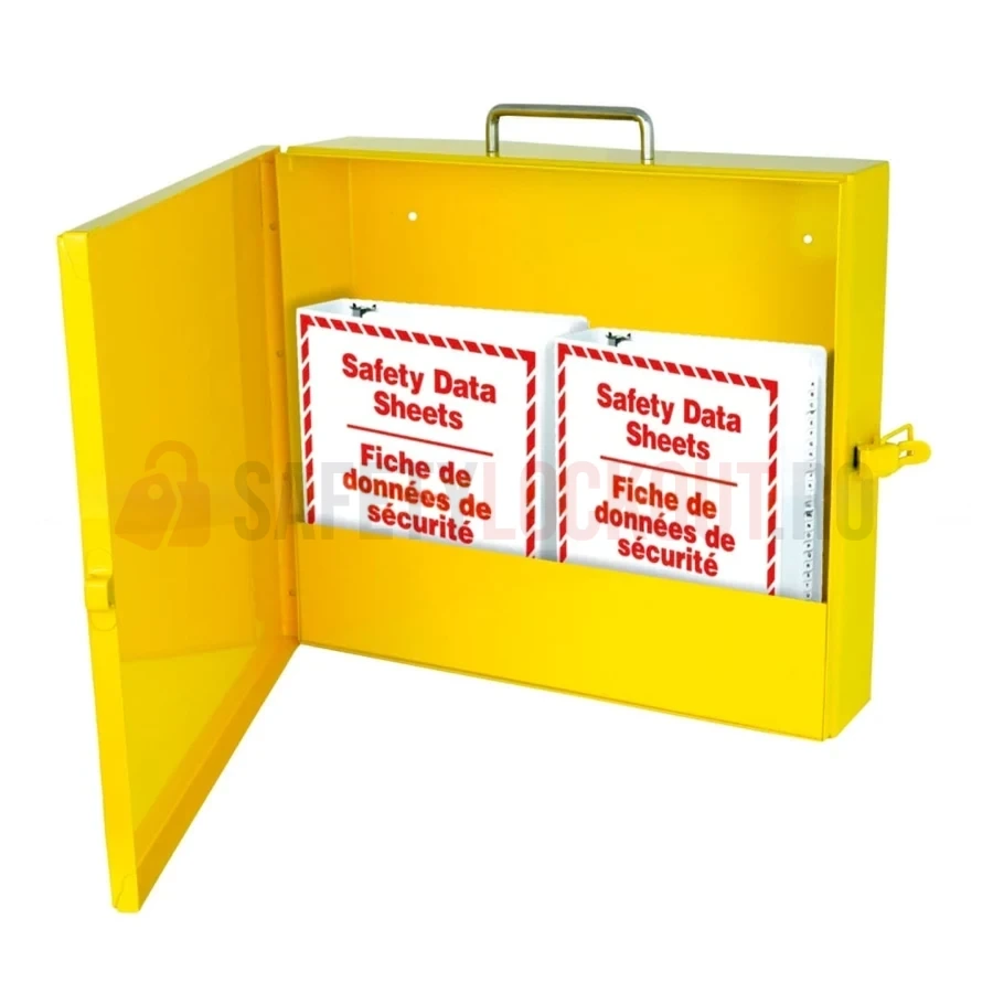 Cabinet MSDS / SDS cu mâner din oțel inoxidabil — Cabinete pentru comunicarea pericolelor și fișe tehnice de securitate (MSDS) | Safety Lockout