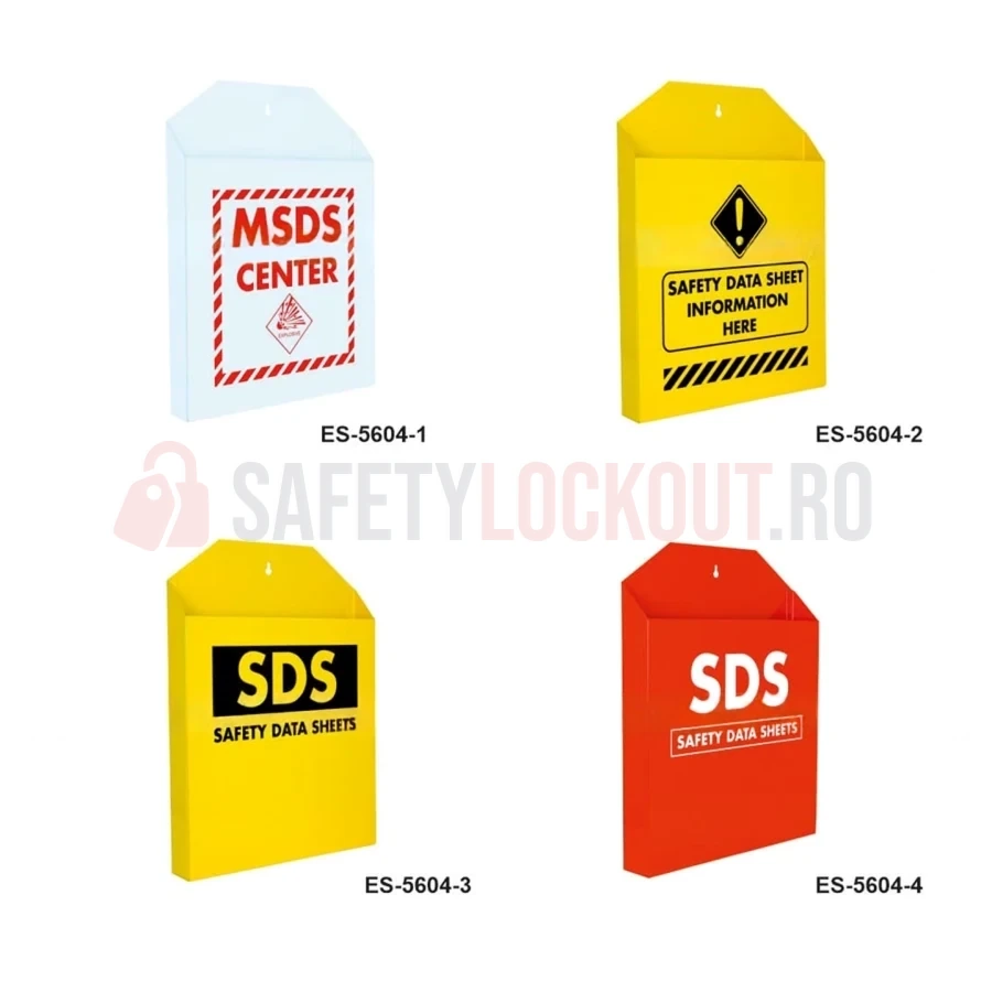 Cabinet MSDS / SDS pentru fișe de securitate, Seria 56 - 04 — Cabinete pentru comunicarea pericolelor și fișe tehnice de securitate (MSDS) | Safety Lockout