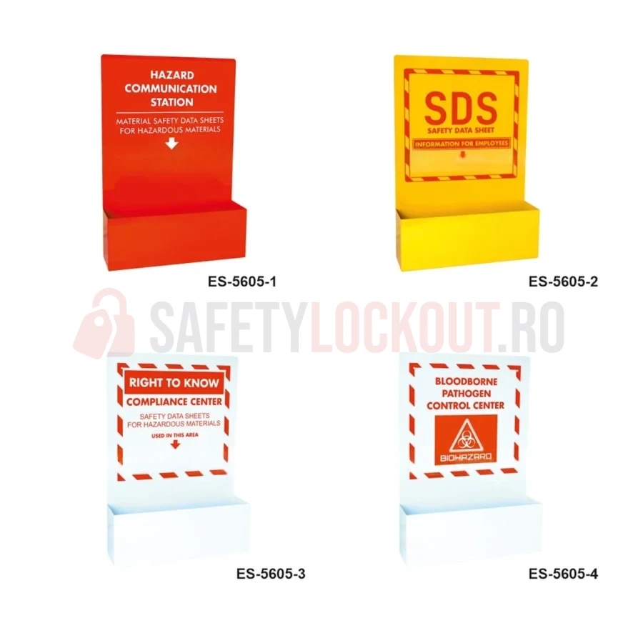 Cabinet de perete pentru fișe tehnice de securitate MSDS / SDS — Cabinete pentru comunicarea pericolelor și fișe tehnice de securitate (MSDS) | Safety Lockout