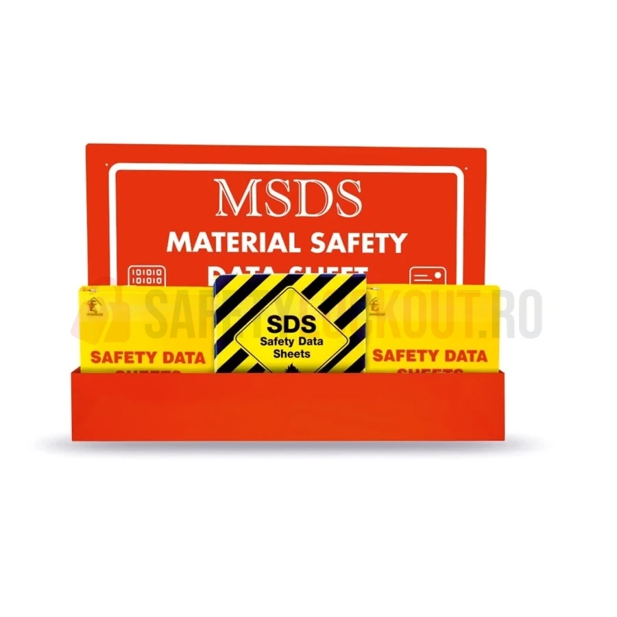 Cabinet MSDS / SDS pentru fișe de securitate, seria 56-06 — Cabinete pentru comunicarea pericolelor și fișe tehnice de securitate (MSDS) | Safety Lockout